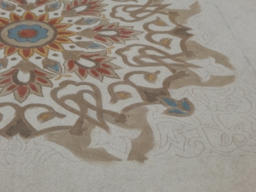 Carpet detail in progress